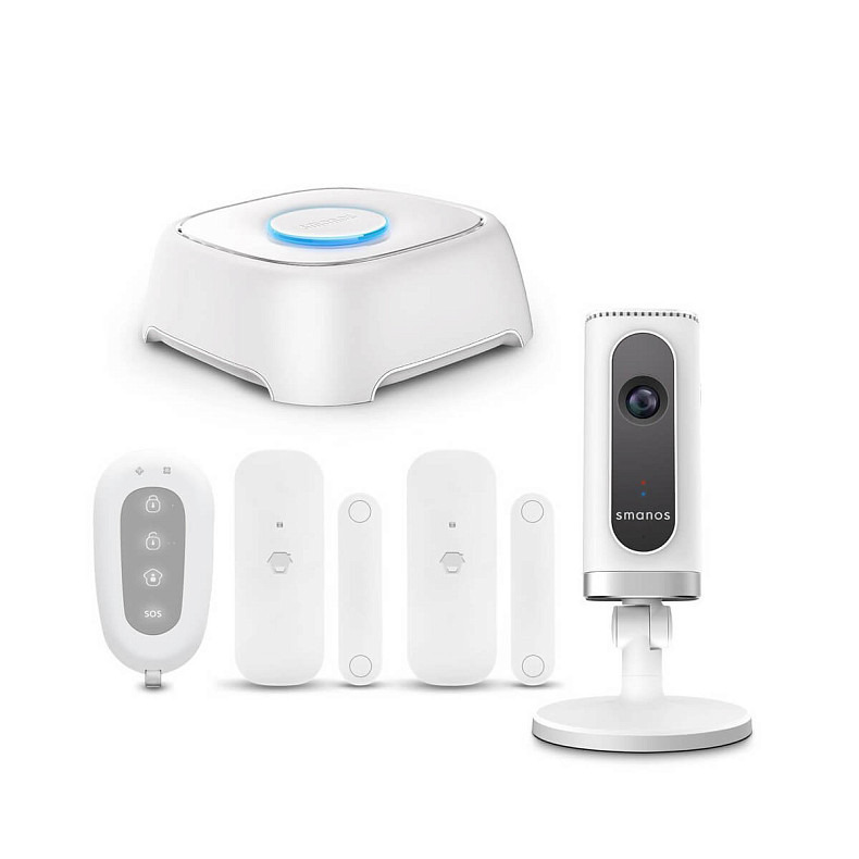 Система беспроводной сигнализации Smanos Wireless Wi-Fi Alarm System + Wi-Fi Cam Kit (W120i)