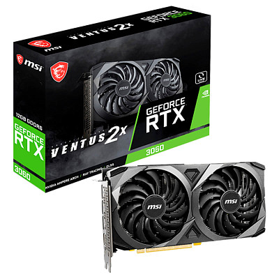 Відеокарта MSI GeForce RTX 3060 12GB GDDR6 VENTUS 2X OC (912-V397-854)