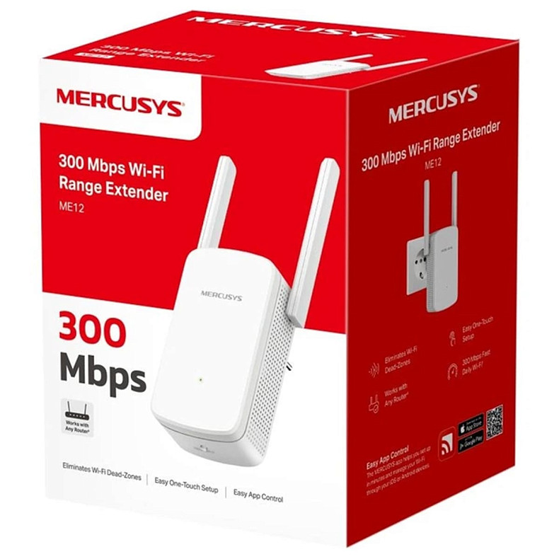 Підсилювач Wi-Fi сигналу Mercusys ME12