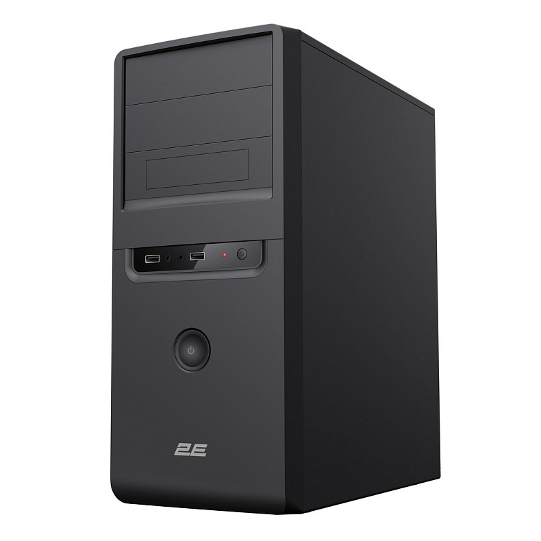Корпус 2E TeamX TMX01 з БЖ 2E ATX400W 2xUSB2.0 1x80мм VGA 310мм, ATX чорний