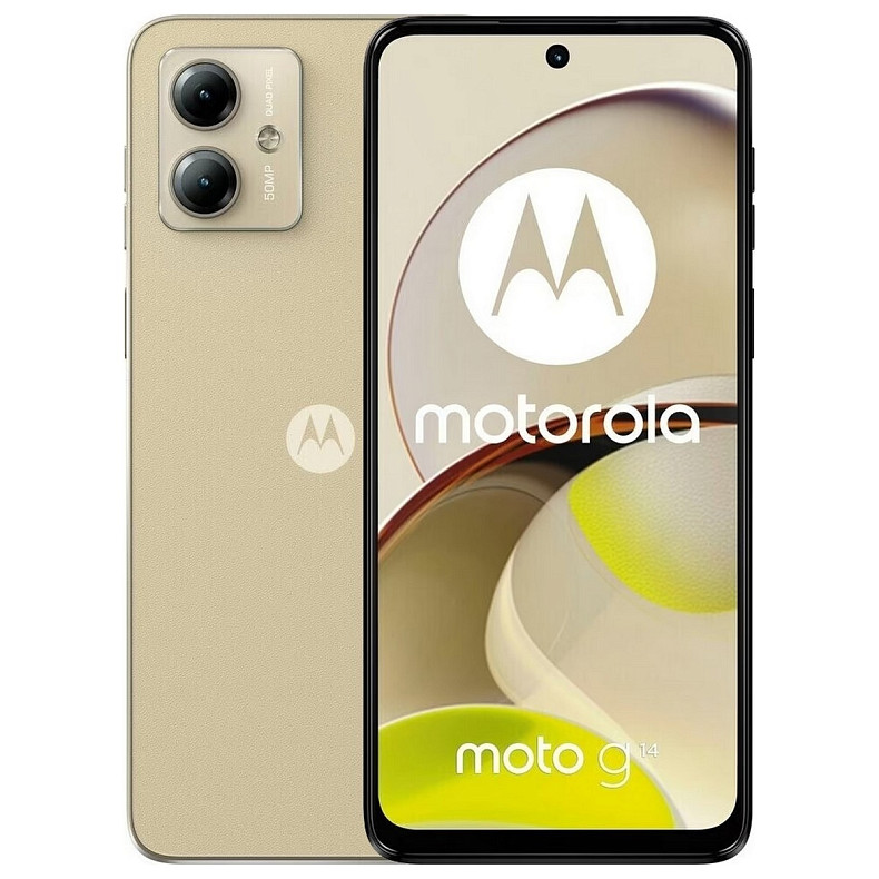 Смартфон Motorola Moto G14 8/256GB Dual Sim Butter Cream (PAYF0041RS)