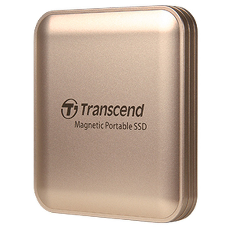 SSD зовнішній Transcend 2TB, ESD420G, USB 20Gbps, Type C, Magsafe, Gold