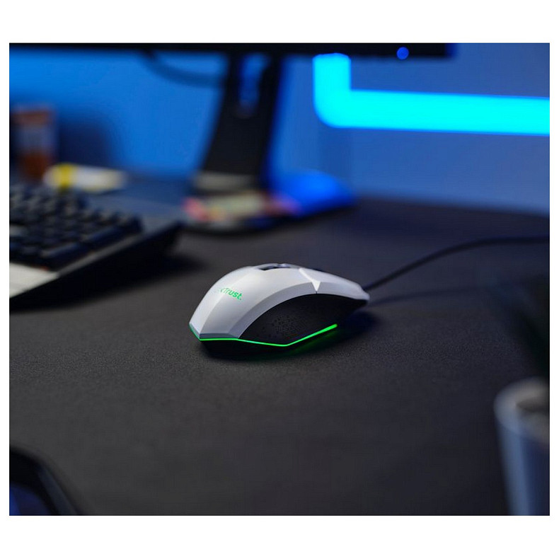 Мышка Trust GXT 109 FELOX RGB White