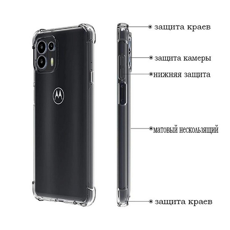 Чехол-накладка BeCover Anti-Shock для Motorola Moto Edge 20 Lite Clear (707342)