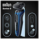 Электрическая бритва Braun Series 6 61-B1500s синяя/черная