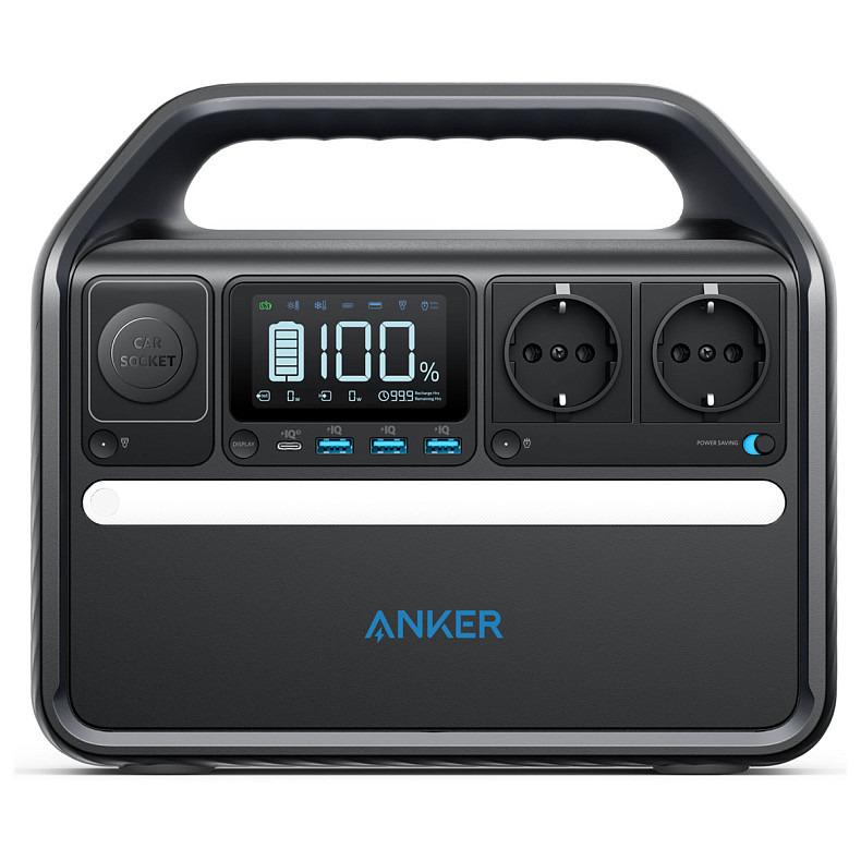 Зарядна станція ANKER 535 PowerHouse - 512Wh/AC 500W/60W 1xPD/3xUSB/1xCar/MPPT