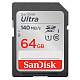 Карта памяти SanDisk SD 64GB C10 UHS-I R140MB/s Ultra