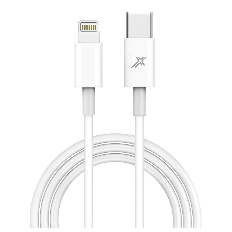 Кабель Grand-X Lightning USB Type-C 12W, 1м, White (CL-03W)