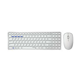 Комплект (клавіатура + миша) RAPOO 9300M white