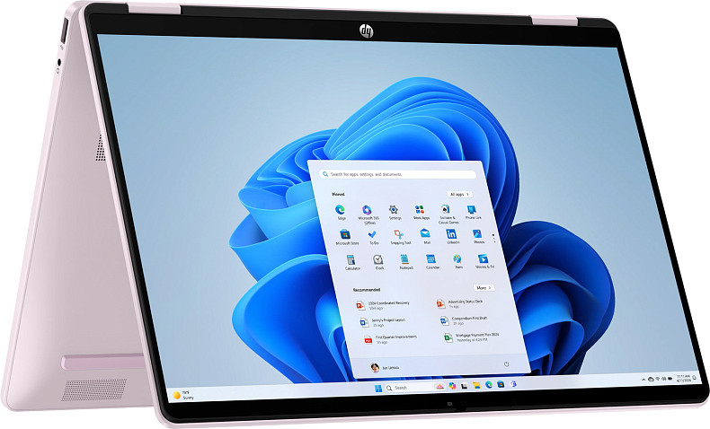 Ноутбук HP OmniBook 5 Flip x360 14-fp0032ua 14"2K IPS Ts,300n/Core3-100U/8Gb/SSD512Gb/IntGr/DOS/Рожевий
