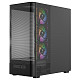 Корпус Modecom VOLCANO AQ400 ARGB MIDI SIDE LCD 6,2”, 4x120mm fans BLACK без БЖ ATX