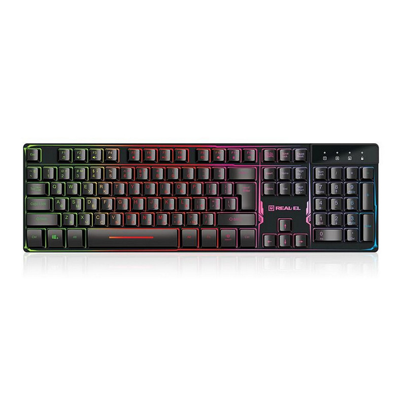 Клавіатура REAL-EL Gaming 8700 Black