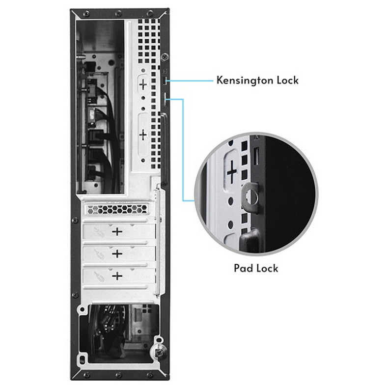 Корпус Chieftec FLYER DT-10B-300 mATX , БЖ 300W, SLIM FF, 1xUSB TypeC, 1xUSB3.0, 2xUSB2.0