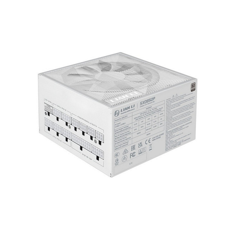 Блок живлення Lian Li SX0850P White, EU Cord (G9P.SX0850P.W000.EU)