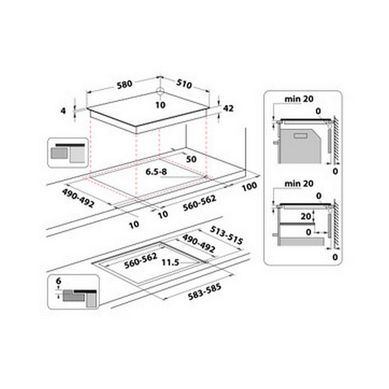Варочная поверхность Whirlpool AKT8090/NE