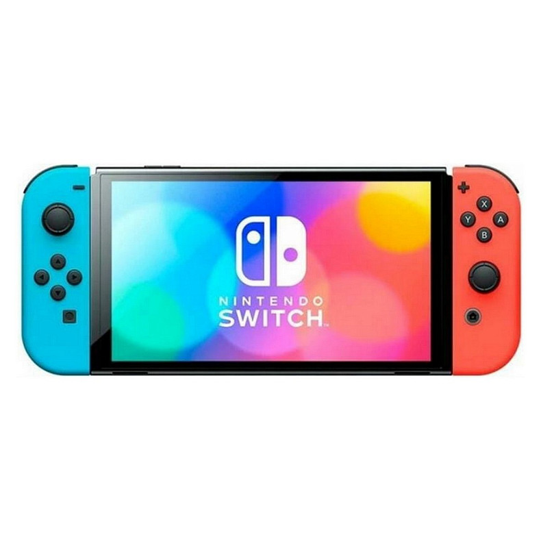 Портативна ігрова приставка Nintendo Switch OLED with Neon Blue and Neon Red Joy-Con (045496453442)