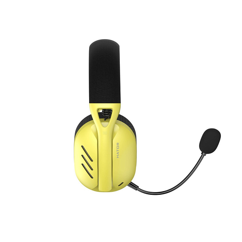 Наушники Hator Hyperpunk 2 Wireless Tri-mode Black/Yellow (HTA-857)