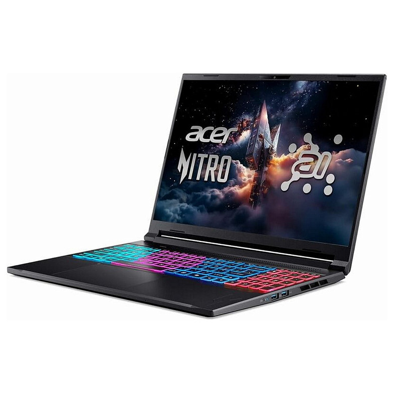 Ноутбук Acer Nitro V 16S ANV16S-41 16" WUXGA IPS, AMD R5-240, 16GB, F1TB, NVD5060-8, Lin, черный