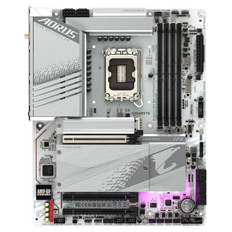 Материнська плата GIGABYTE Z790 A ELITE AX ICE s1700 Z790 4xDDR5 M.2 HDMI DP Wi-Fi BT ATX