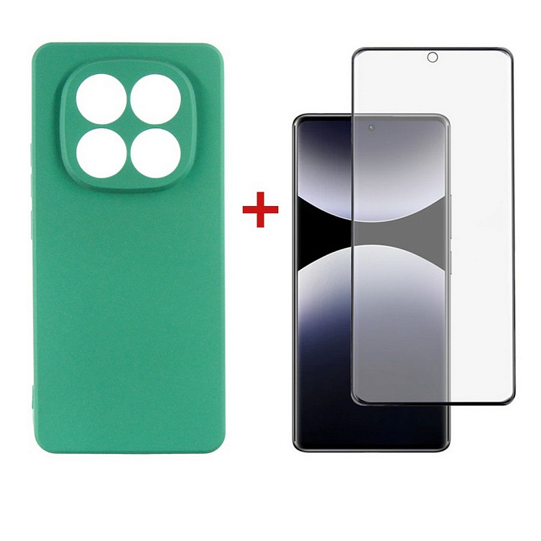 Чeхол-накладка Dengos Soft для Xiaomi Redmi Note 14 Pro Mint (DG-KM-132) + защитное стекло