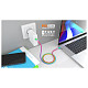 Кабель REAL-EL Premium Rainbow USB Type C-USB Type C 1m (EL123500053)