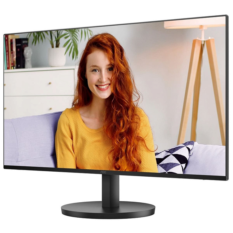 Монитор 23.8" AOC 24B3HA2, IPS, 100Гц, 1мс, HDMI, VGA, колонки, черный