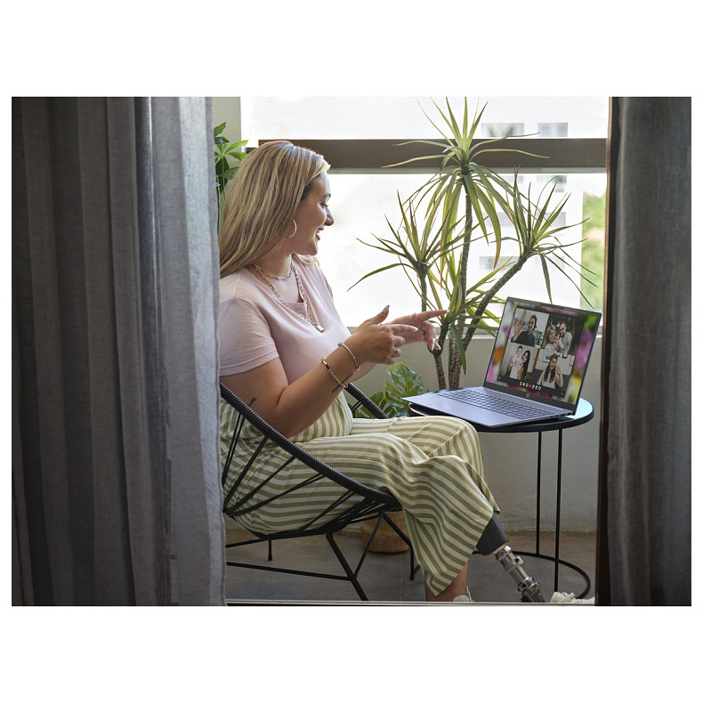 Ноутбук HP OmniBook 5 16-af1006ua 16" WUXGA IPS AG, Intel U5-225U, 16GB, F512GB, UMA, DOS, блакитний