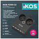 Сетевой фильтр-удлинитель IKOS F25S-CU Black (0006-CEF)