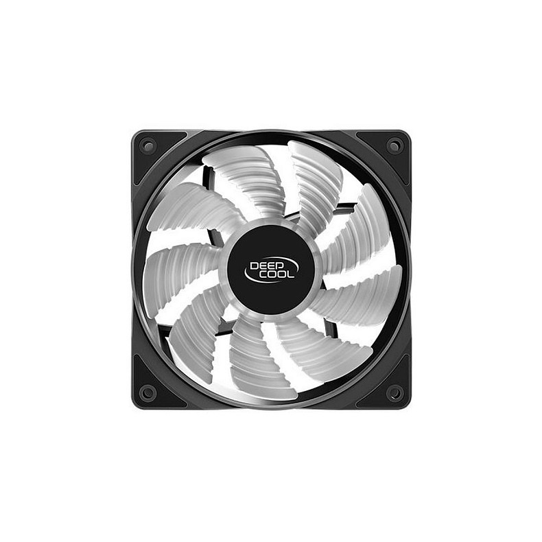 Вентилятор DeepCool RF120FS, 120х120х25 мм, 3-pin, 4-pin, чорний з білим