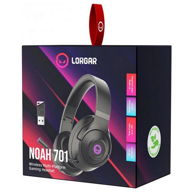 Гарнитура Canyon Lorgar Noah 701 Black (LRG-GHS701)