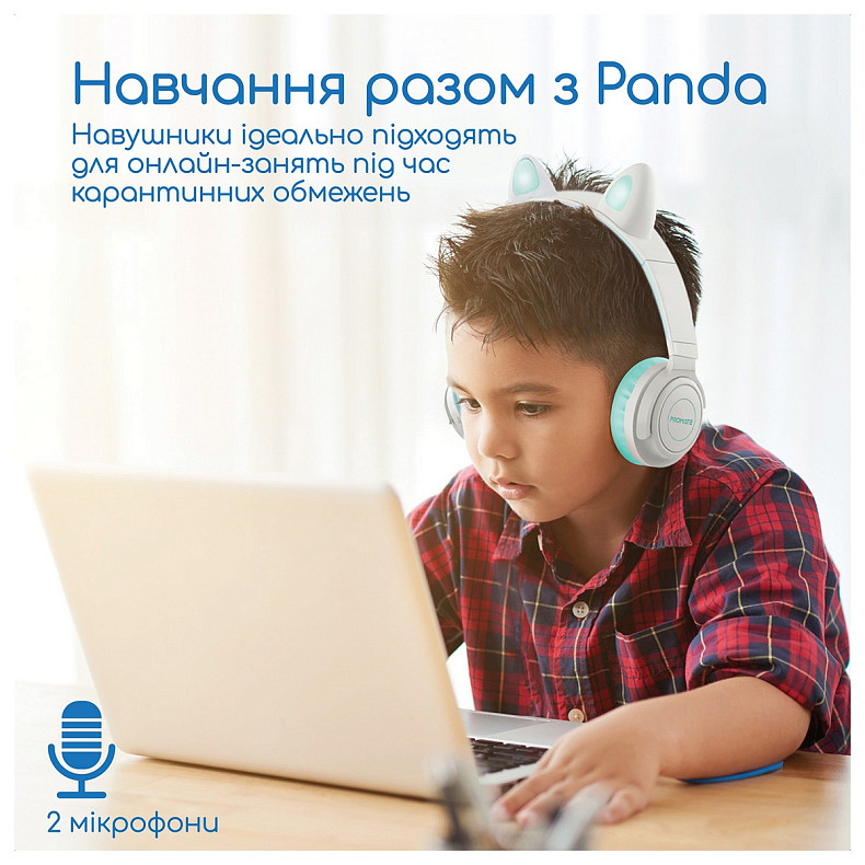 Bluetooth-гарнітура Promate Panda Aqua