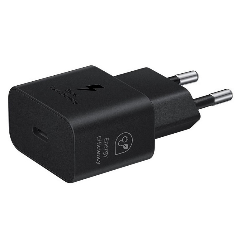 Мережевий зарядний пристрій Samsung 25W Power Adapter (w/o cable) Black