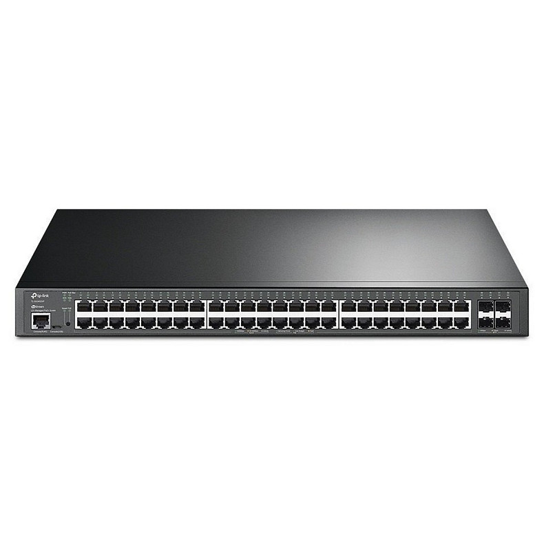 Комутатор TP-LINK TL-SG3452XP 48xGE/PoE+500W 4x10GE SFP+ L2 JetStream 19" 1U