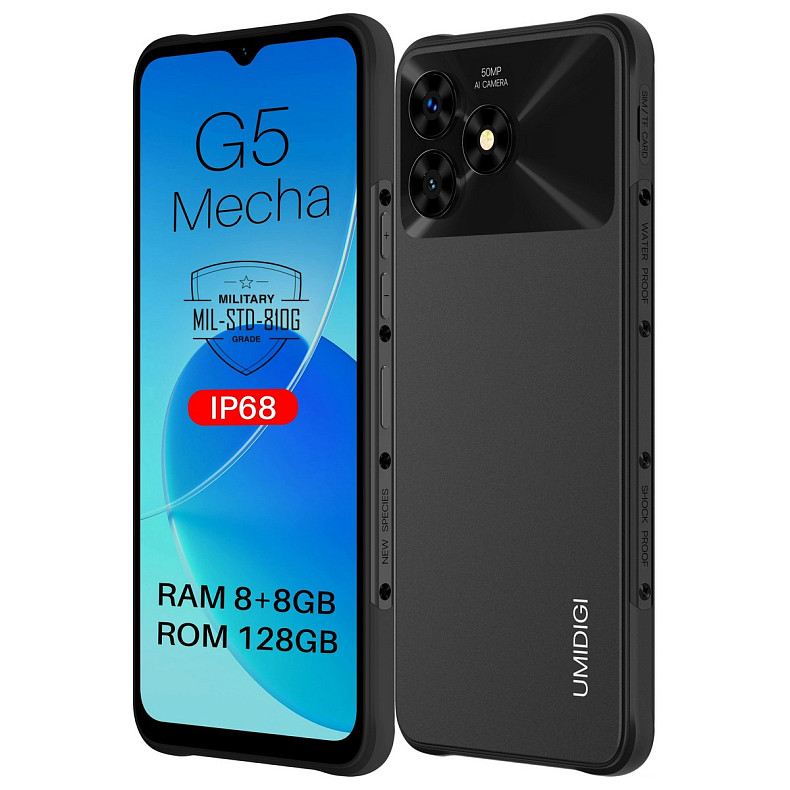 Смартфон UMIDIGI G5 Mecha 8/128GB Graphite Black (6973553523002)