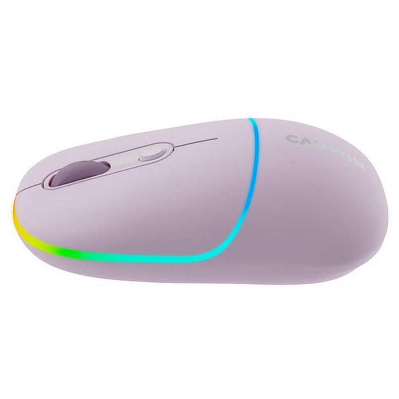 Миша бездротова Canyon MW-22 Dual Band RGB Wireless Pearl Rose (CNS-CMSW22PR)