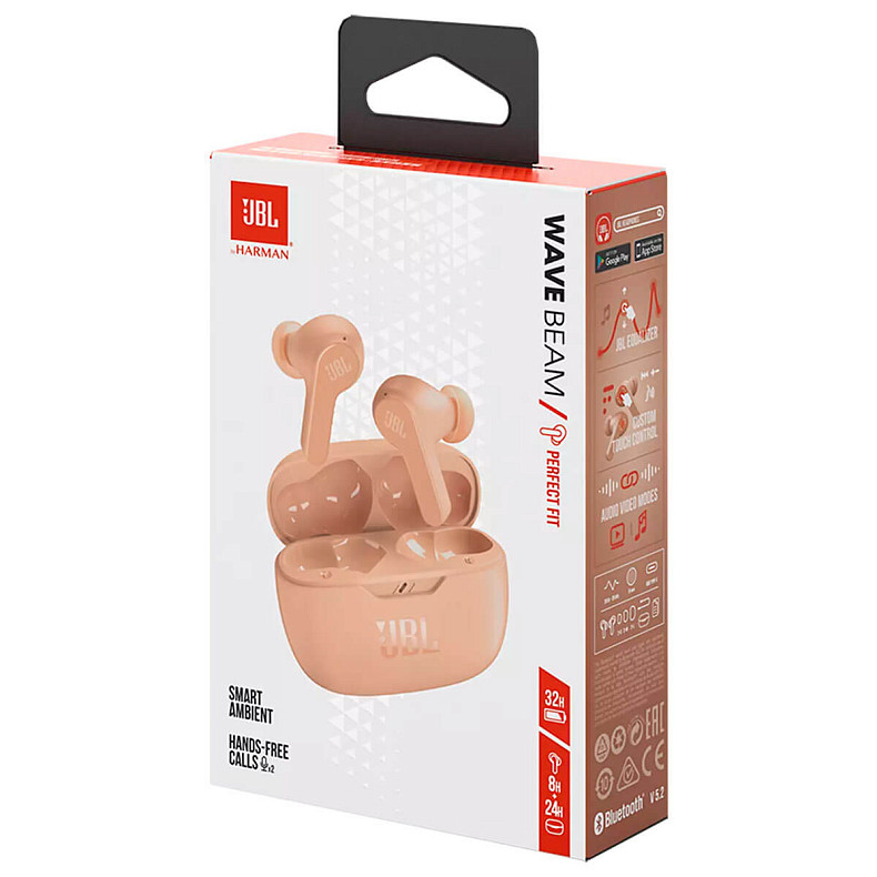 Навушники JBL Wave Beam Beige (JBLWBEAMBEG)