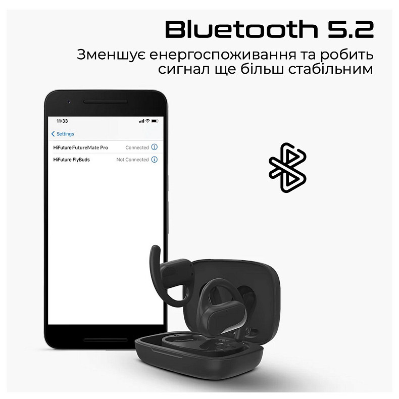 Навушники HiFuture FutureMatePro Black (futurematepro.black)