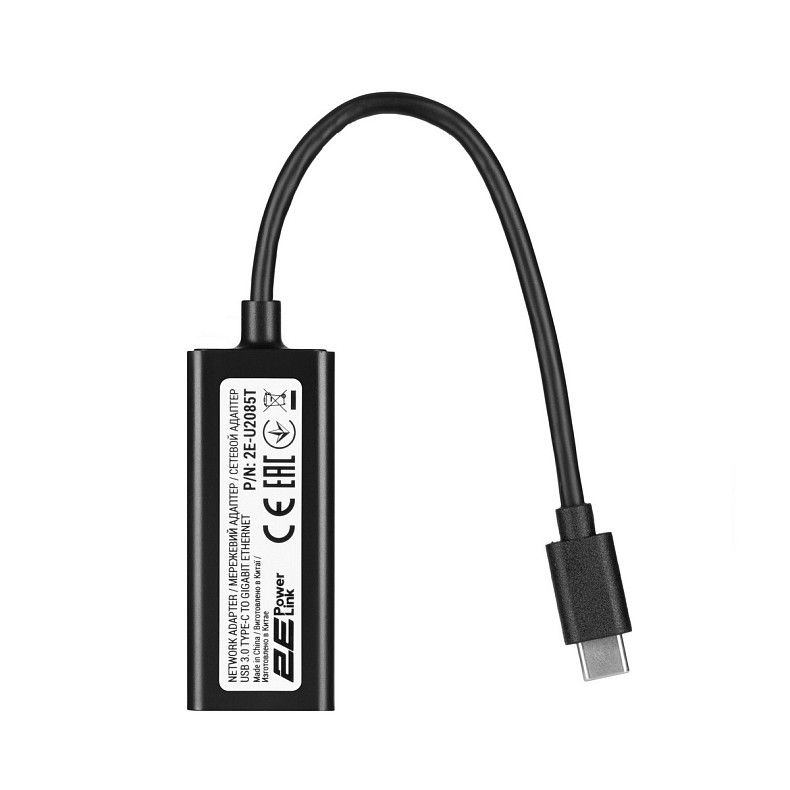 Сетевой адаптер 2E PowerLink U2085T 1xGE, USB TypeC