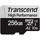 Карта пам'яті Transcend 256GB microSDXC C10 UHS-I U3 A2 R100/W85MB/s + SD (TS256GUSD330S)