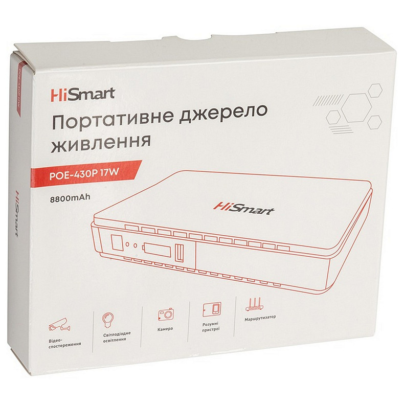 ИБП для роутера HiSmart POE-430P 17W
