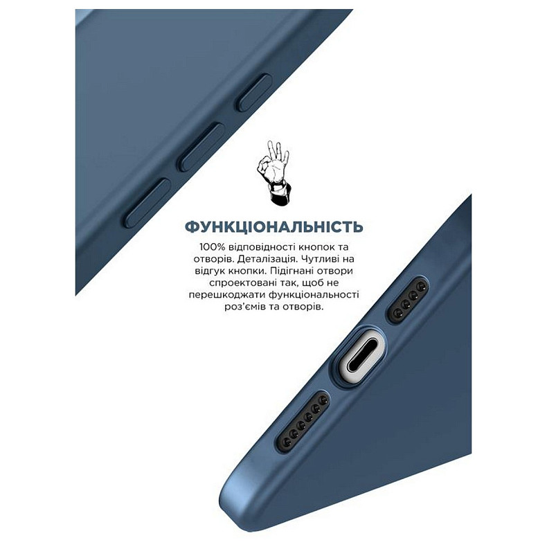 Чохол-накладка Armorstandart Icon2 для iPhone 15 Pro Max Storm Blue (ARM70530)