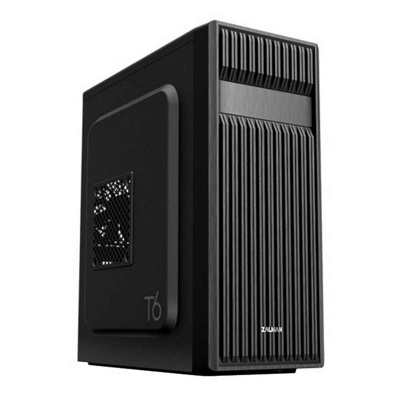 Корпус Zalman T6, без БП, 1xUSB3.0, 2xUSB2.0, 1x120mm Black fan, Perforated Side, ATX, Black