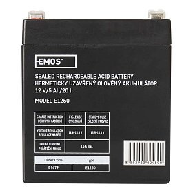 Аккумуляторная батарея Emos B9679 (12V 5AH FAST.6.3 MM)
