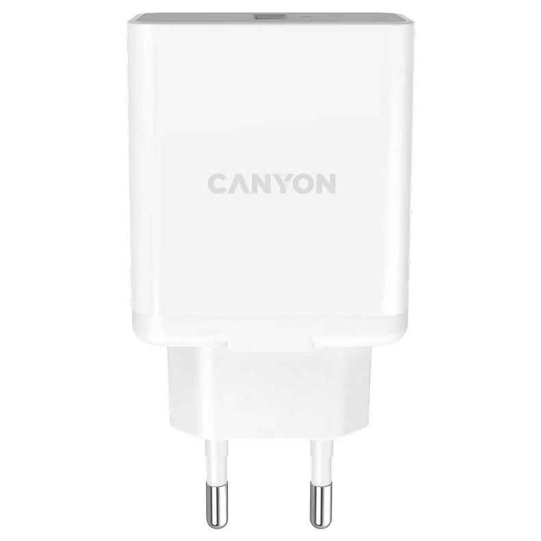 Зарядний пристрій Canyon H-24 (1USBх3A) QC3.0 White (CNE-CHA24W)