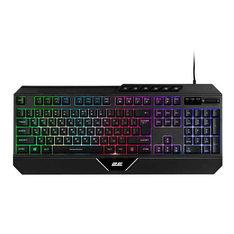 Клавіатура 2E GAMING KG315 RGB USB Black Ukr