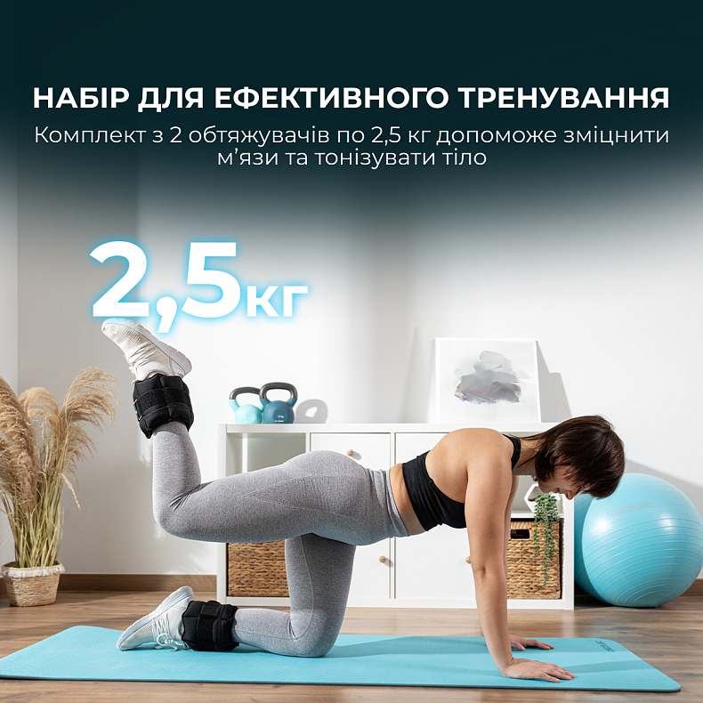 Утяжелители Cecotec Drumfit AnkleBell 2500 Neo (2шт по 2,5кг)