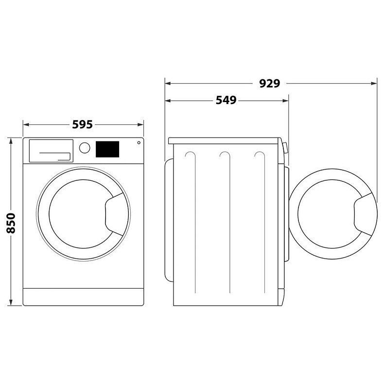 Прально-сушильна машина Indesit EWDE 71280 W EU