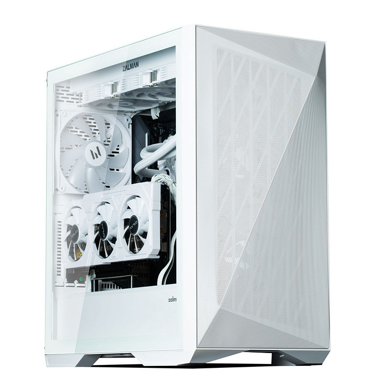 Корпус Zalman Z9 Iceberg MS без БЖ, 2xUSB3.0, 2xUSB2.0, 1xUSB 3.1 Gen2 Type-C, 4x140мм ARGB, VGA 390