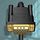 Кабель VGA 15M-15M, 2.0 м, с ферритами, черный Vention