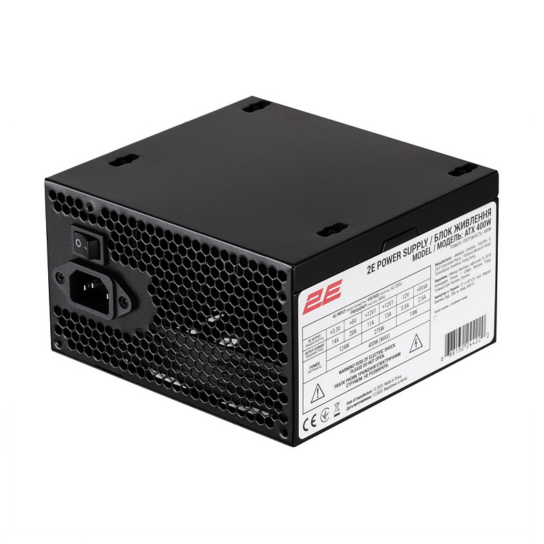 Корпус 2E Credo V500B-400 с БП 2E ATX400, 1xUSB3.0, 1х USB 2.0, 1xUSB Type-C, 1x120мм, VGA 310мм, AT